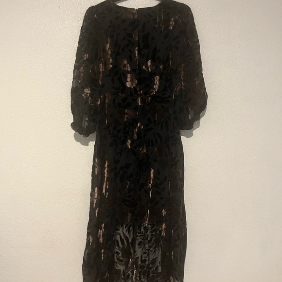 Eliza J Velvet‎ Burnout Floral High Low Dress - Picture 6 of 10